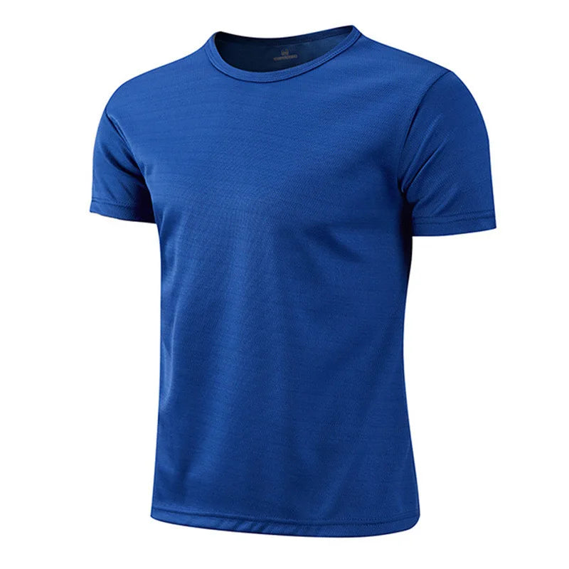 1Pcs Men T-Shirts Running Shirt Boys Soccer Shirts Men'S Jersey Sportswear Mens Jogging Quick Dry Compression Fitness Top Clothe