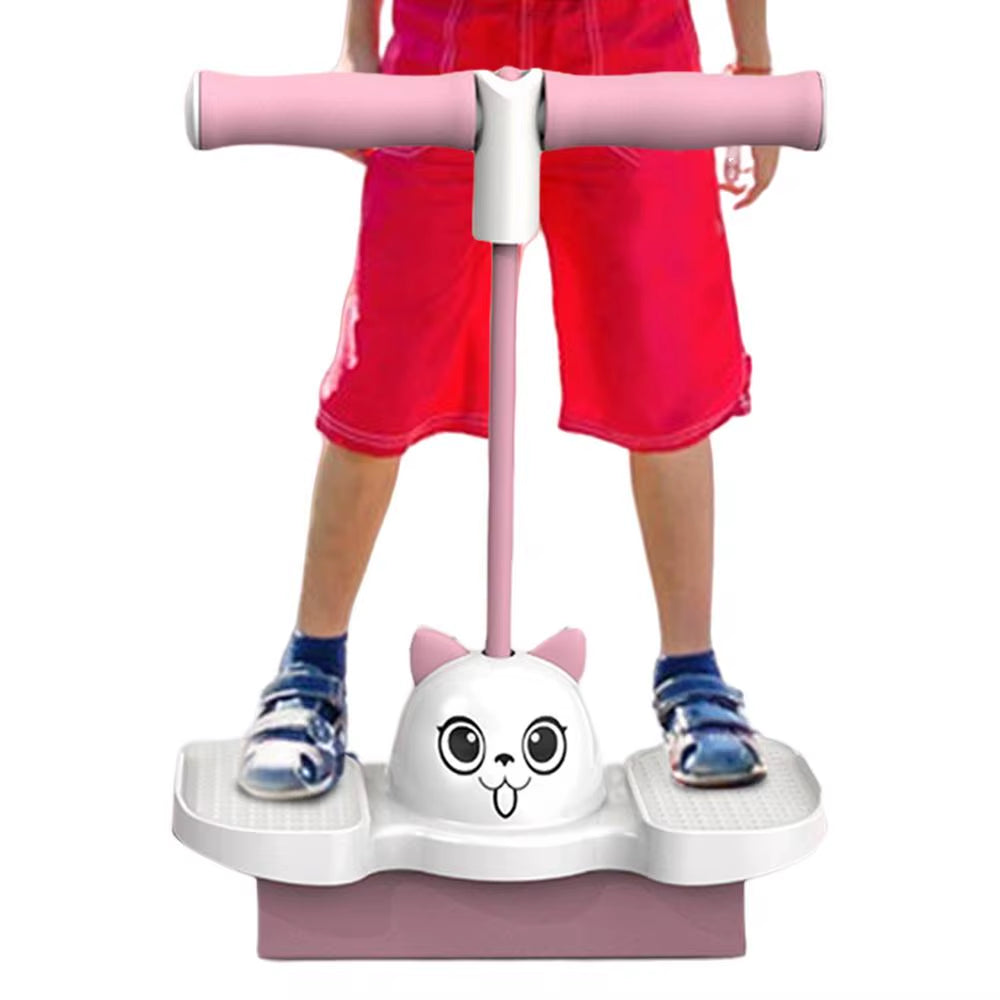 Children Growing Bounce Sense Training Jumping Stick Jumper Tall Foam Cartoon Toy Jumping Sport Outdoor Toys for Children