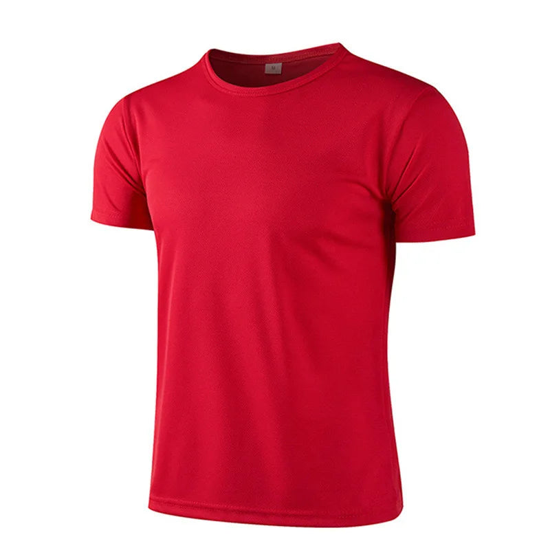 1Pcs Men T-Shirts Running Shirt Boys Soccer Shirts Men'S Jersey Sportswear Mens Jogging Quick Dry Compression Fitness Top Clothe