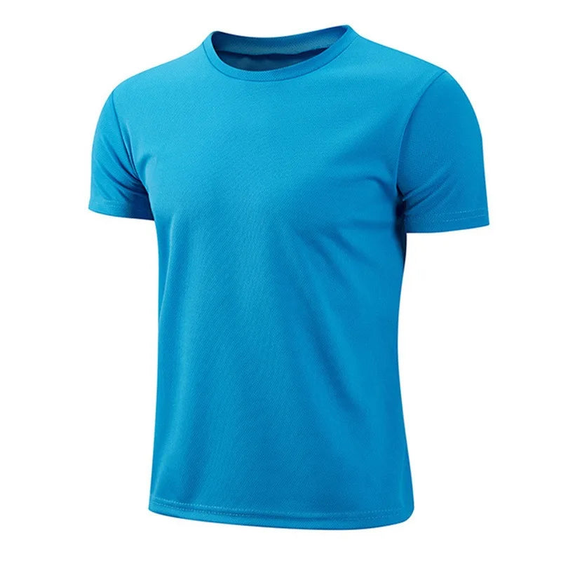 1Pcs Men T-Shirts Running Shirt Boys Soccer Shirts Men'S Jersey Sportswear Mens Jogging Quick Dry Compression Fitness Top Clothe