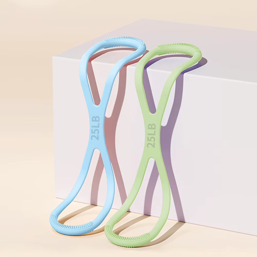 8 Shaped Fitness Resistance Band Fitness Pulling Rope Shoulder Stretch Band for Home Chest Arm Exercise