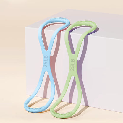 8 Shaped Fitness Resistance Band Fitness Pulling Rope Shoulder Stretch Band for Home Chest Arm Exercise