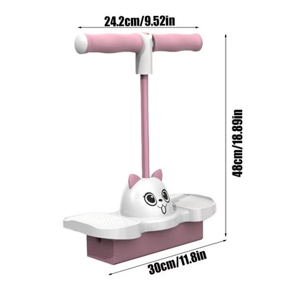 Children Growing Bounce Sense Training Jumping Stick Jumper Tall Foam Cartoon Toy Jumping Sport Outdoor Toys for Children