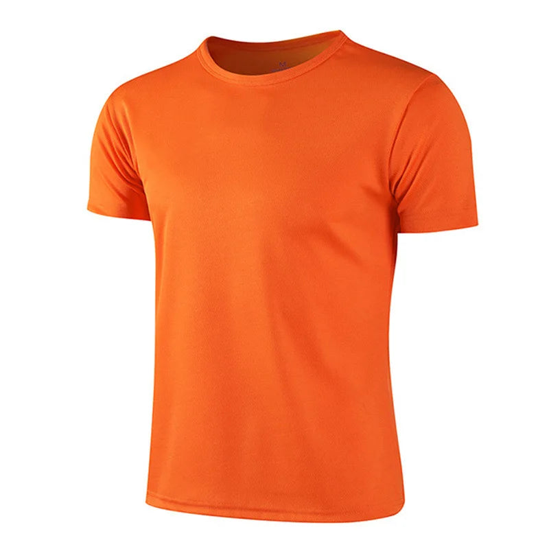 1Pcs Men T-Shirts Running Shirt Boys Soccer Shirts Men'S Jersey Sportswear Mens Jogging Quick Dry Compression Fitness Top Clothe
