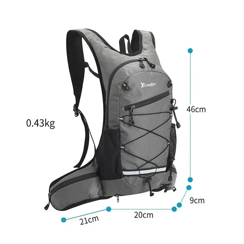 Hiking Rucksack Waterproof Polyester Wear-Resistant Women Men Trekking Backpack Layered Sport Storage Bag for Exercise Fitness