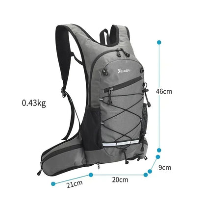 Hiking Rucksack Waterproof Polyester Wear-Resistant Women Men Trekking Backpack Layered Sport Storage Bag for Exercise Fitness