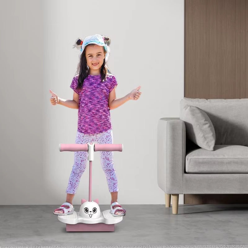 Children Growing Bounce Sense Training Jumping Stick Jumper Tall Foam Cartoon Toy Jumping Sport Outdoor Toys for Children