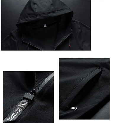 Men'S Winter Tracksuit Set, Solid Color Hoodies and Drawstring Sweatpants, Loose Fit Leisure Sportswear Suit