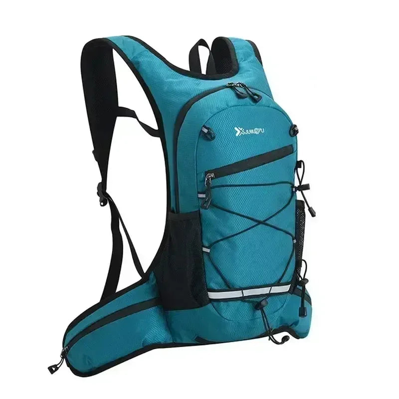 Hiking Rucksack Waterproof Polyester Wear-Resistant Women Men Trekking Backpack Layered Sport Storage Bag for Exercise Fitness