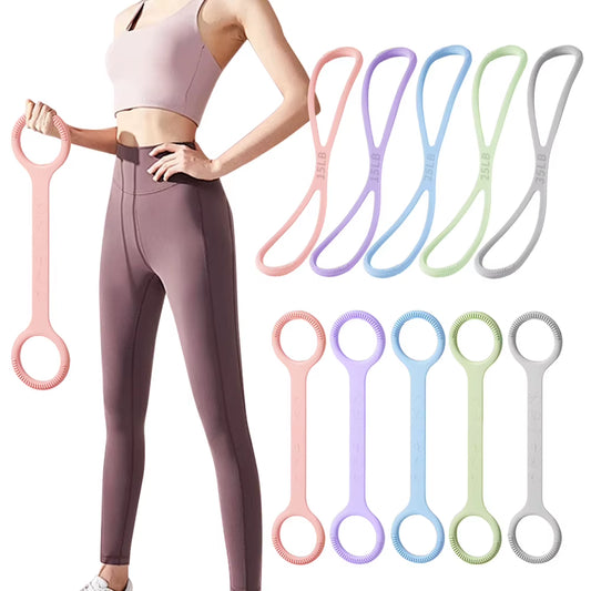 8 Shaped Fitness Resistance Band Fitness Pulling Rope Shoulder Stretch Band for Home Chest Arm Exercise