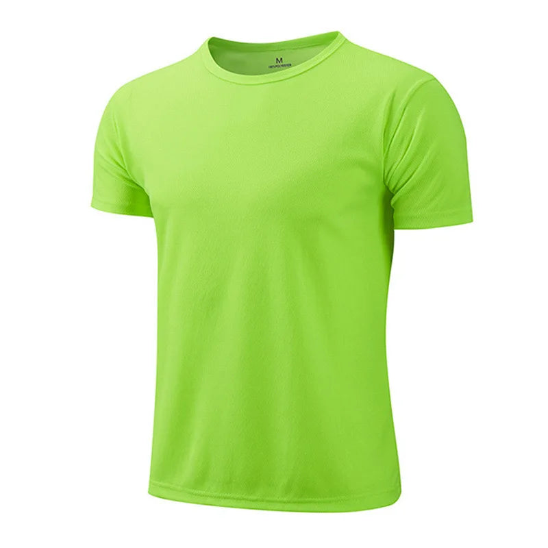 1Pcs Men T-Shirts Running Shirt Boys Soccer Shirts Men'S Jersey Sportswear Mens Jogging Quick Dry Compression Fitness Top Clothe